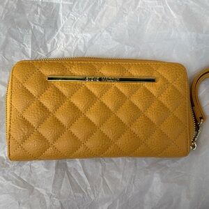 Steve Madden Yellow Quilted Wallet